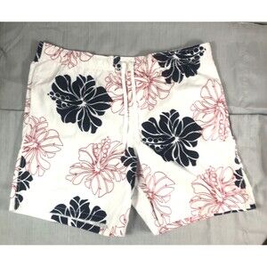 Merona Swim Trunks Shorts Mens Size XL  Mesh Brief Graphic Print